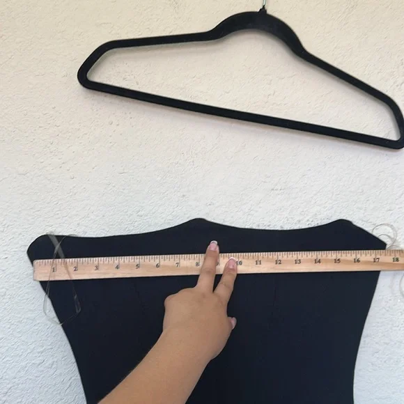 House of CB S D-DD'Persephone' Black Strapless Corset Maxi Dress‎ NWOT